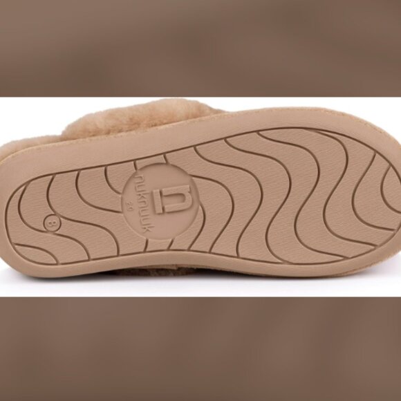 Nuknuuk Leather Suede Sheepskin Slippers Size 7 *Brand New In Box, Never Worn* - Picture 5 of 5
